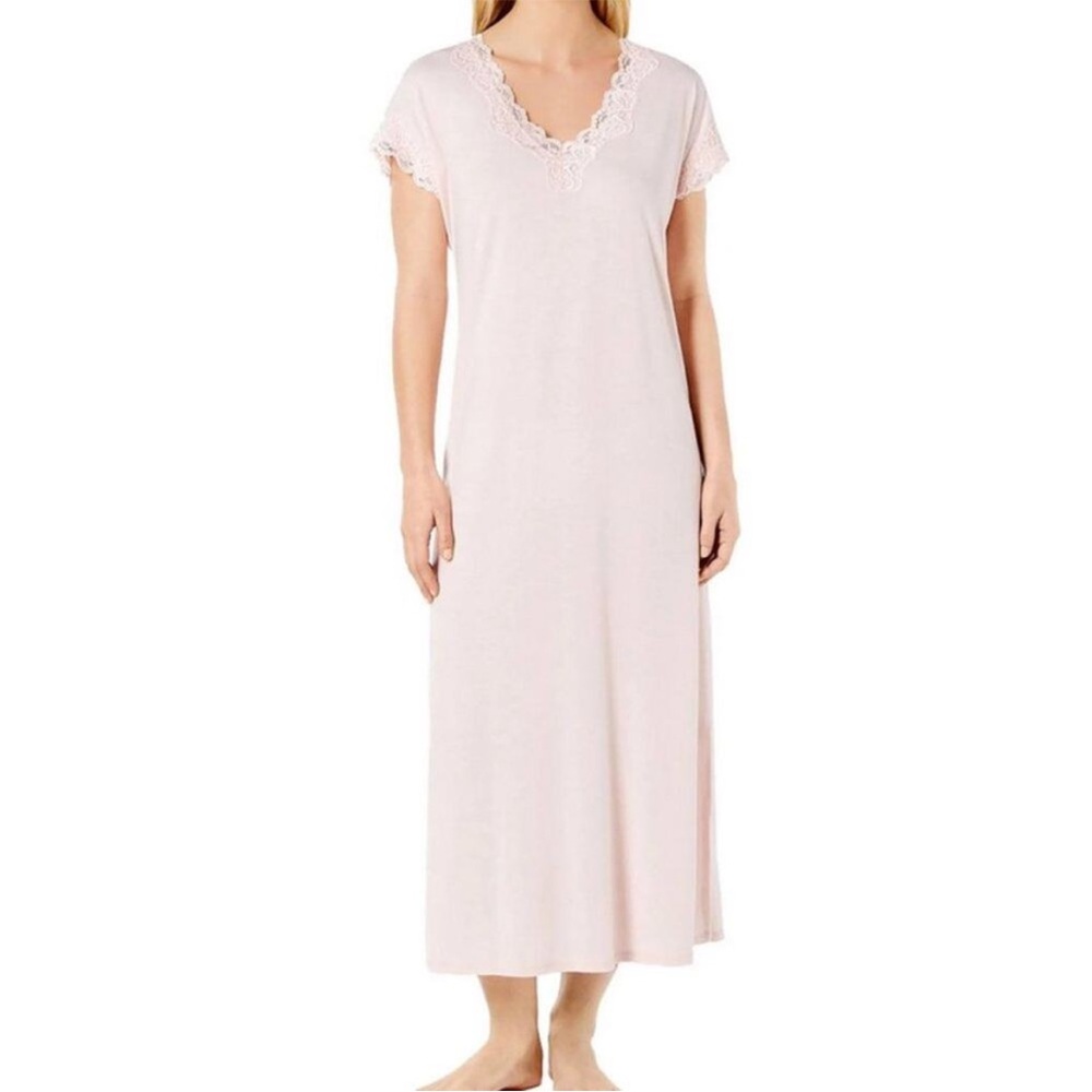 Charter Club Soft Modal Nightgown Size Small in Potpourri Lace Trim